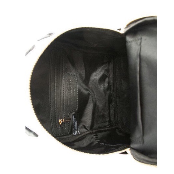 White/Black Floral Mini Bacpack - Picture 5 of 6